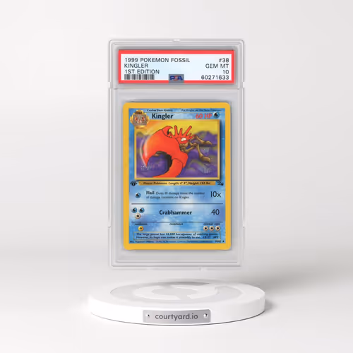 1999 Pokémon Fossil #38 Kingler - 1st Edition (PSA 10 GEM MINT)