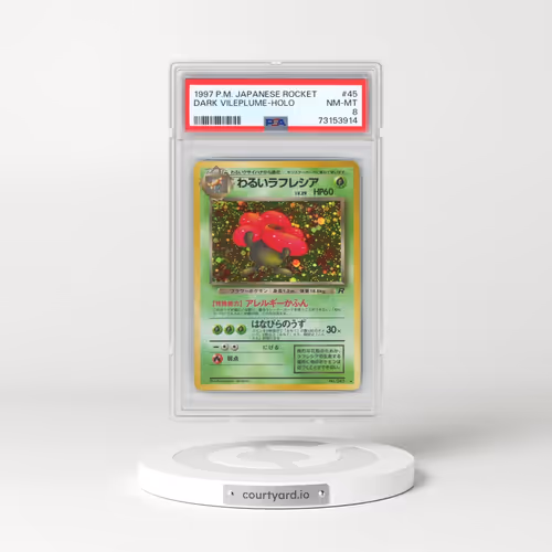 1997 Pokémon Rocket #45 Dark Vileplume - Holo (PSA 8 NM-MT)