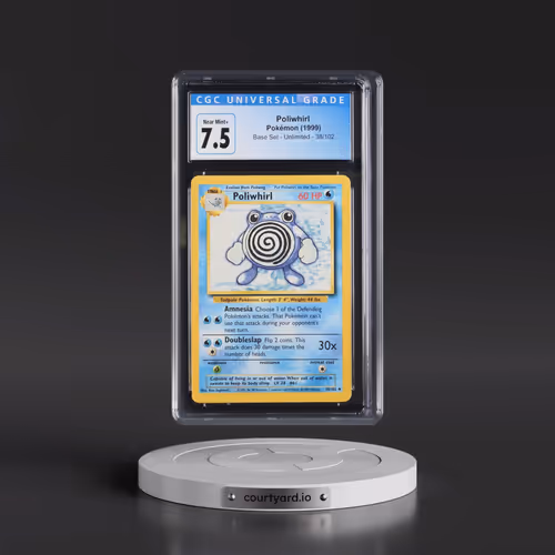 1999 Base Set #38/102 Poliwhirl (CGC 7.5 NM+)