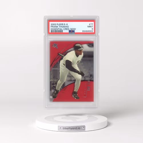 2002 Fleer E-X #77 Frank Thomas - Essential Credentials Now (PSA 9 MINT)