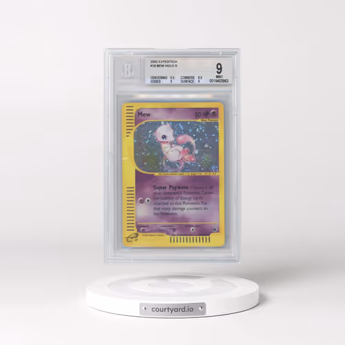 2002 Expedition #19 Mew - Holo (Gold E-Reader Logo) (BGS 9 MINT)