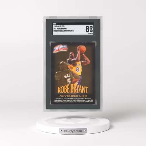 1997 Fleer Million Dollar Moments #31 Kobe Bryant (SGC 8 NM-MT)
