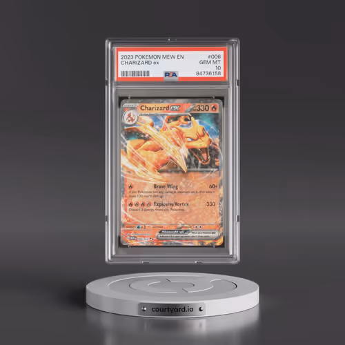 2023 Pokémon Mew EN-151 #006 Charizard EX - Holo (PSA 10 GEM MINT)
