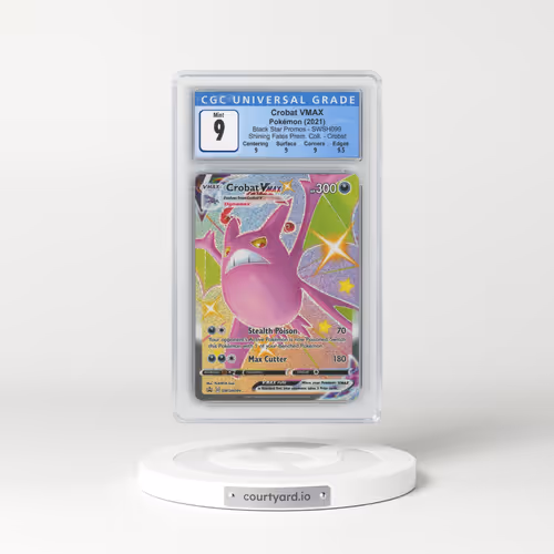 2017 Black Star Promos - Sword & Shield #SWSH099 Crobat VMAX - Holo Shining Fates Premium Collection - Crobat (CGC 9 MINT)