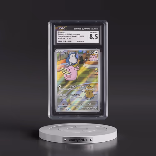 2024 Transformation Mask #113/101 Chansey - Art Rare Holo (CGC 8.5 NM-MT+)