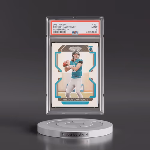 2021 Panini Prizm #331 Trevor Lawrence - Silver Prizm (PSA 9 MINT)