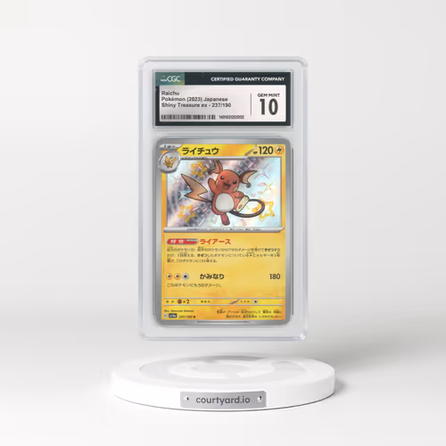 2023 Japanese Shiny Treasure ex #237 Raichu (CGC 10 GEM MINT)