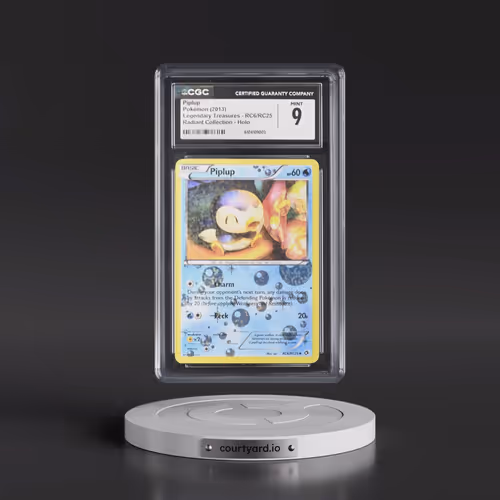 2013 Pokémon Black & White Legendary Treasures Radiant Collection #RC6 Piplup (CGC 9 MINT)