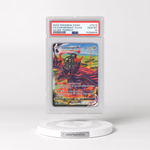 2022 Pokémon Sword & Shield Silver Tempest #TG19 Corviknight Vmax - Full Art (PSA 10 GEM MINT)