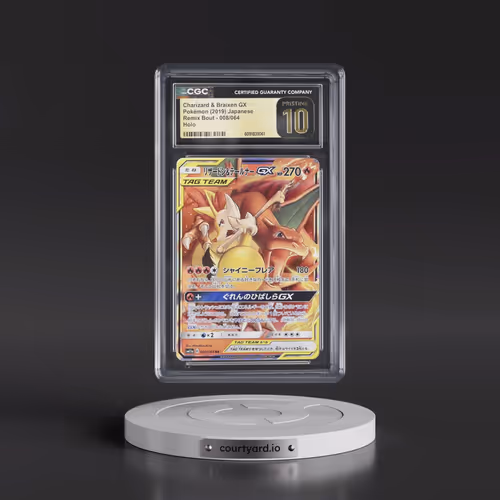2019 Remix Bout #008/064 Charizard & Braixen GX - Holo (CGC 10 PRISTINE)