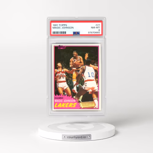 1981 Topps #21 Magic Johnson (PSA 8 NM-MT)