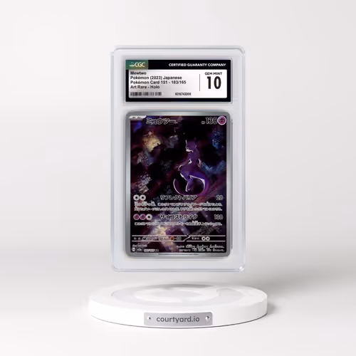 2023 Pokémon Card 151 #183/165 Mewtwo - Art Rare Holo (CGC 10 GEM MINT)