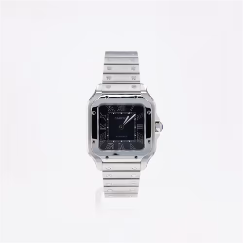 Cartier Santos Blue Dial Medium