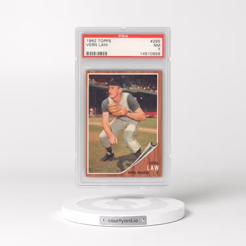 1962 Topps #295 Vern Law (PSA 7 NM)