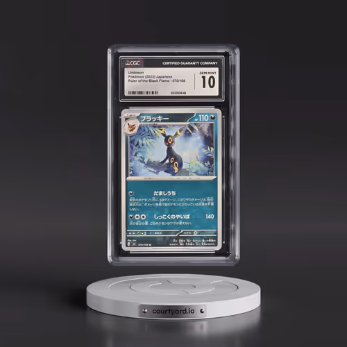 2023 Pokémon SV3-Ruler of the Black Flame #070 Umbreon (CGC 10 GEM MINT)