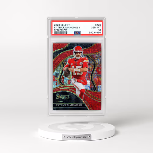 2023 Panini Select #226 Patrick Mahomes II - Red Prizm (PSA 10 GEM MINT)