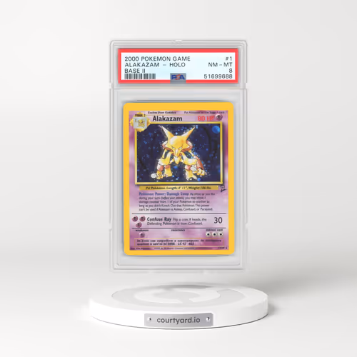 2000 Base Set 2 #1 Alakazam - Holo (PSA 8 NM-MT)
