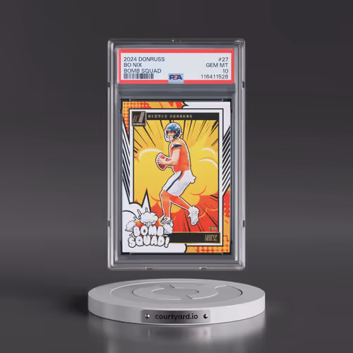 2024 Panini Donruss Bomb Squad #27 Bo Nix (PSA 10 GEM MINT)