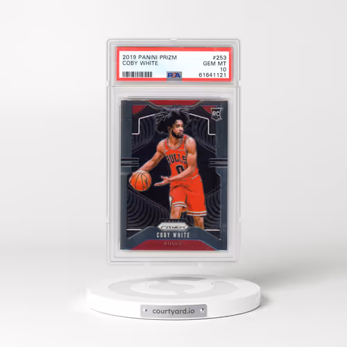 2019 Panini Prizm #253 Coby White (PSA 10 GEM MINT)