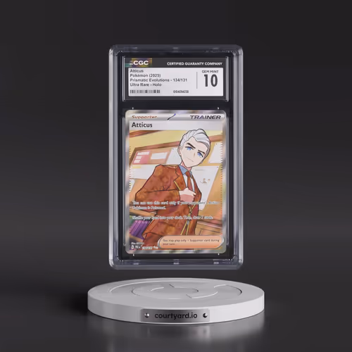2025 Pokémon Pre EN-Prismatic Evolutions #134 Atticus - Ultra Rare (CGC 10 GEM MINT)