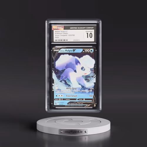 2022 Silver Tempest #033/195 Alolan Vulpix V - Holo (CGC 10 GEM MINT)