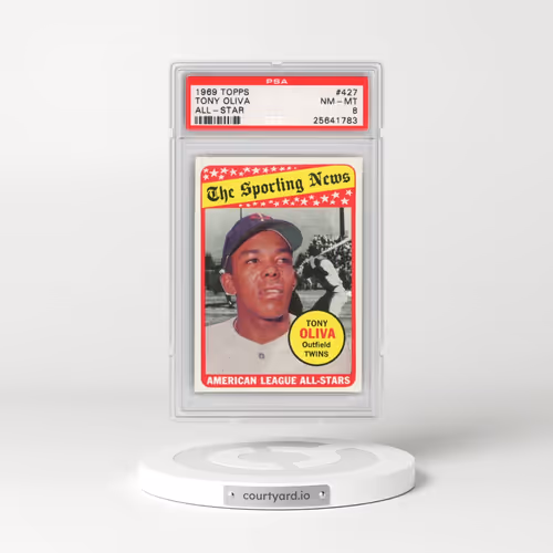 1969 Topps #427 Tony Oliva - All-Star (PSA 8 NM-MT)