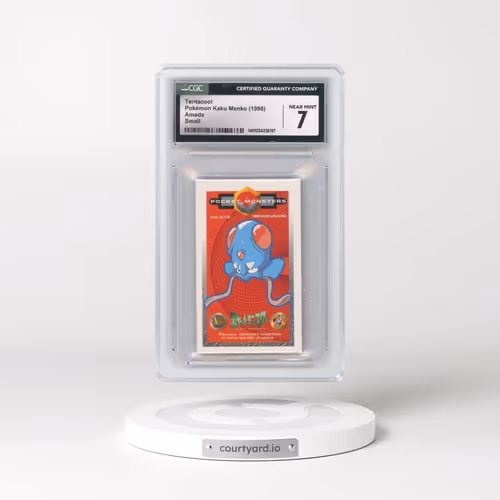 1998 Pokémon Kaku Menko (1998 Amada) - Japanese Tentacool - Small (45MM x 74MM) (CGC 7 NM)