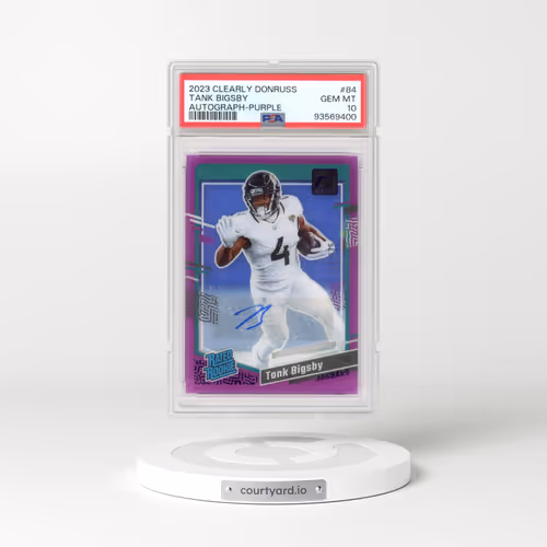 2023 Panini Clearly Donruss #84 Tank Bigsby - Autograph-Purple (PSA 10 GEM MINT)