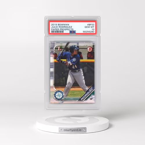 2019 Bowman Paper Prospects #BP33 Julio Rodriguez (PSA 10 GEM MINT)