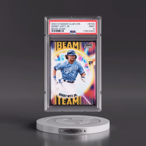 2022 Topps Stadium Club Chrome Beam Team #BT25 Bobby Witt Jr (PSA 9 MINT)