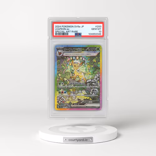 2024 Pokémon Sv8a-Terastal Fest EX #200 Leafeon EX - Holo Special Art Rare (PSA 10 GEM MINT)