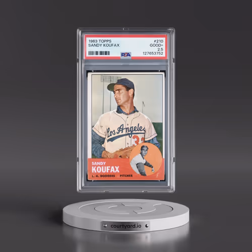 1963 Topps #210 Sandy Koufax (PSA 2.5 GOOD+)