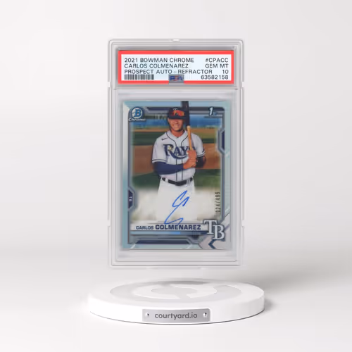 2021 Bowman Chrome Prospect Autographs #CPACC Carlos Colmenarez - Refractor (PSA 10 GEM MINT)