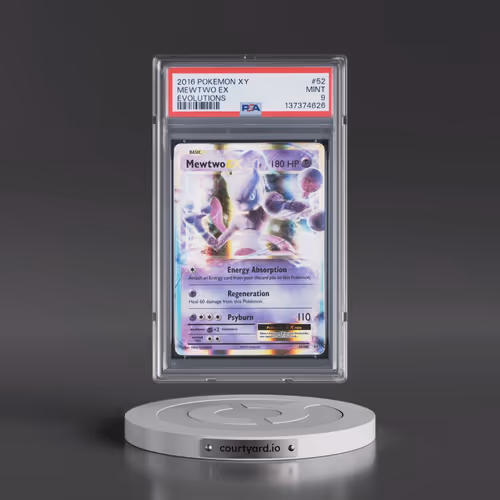 2016 Pokémon XY Evolutions #52 Mewtwo EX - Holo (PSA 9 MINT)