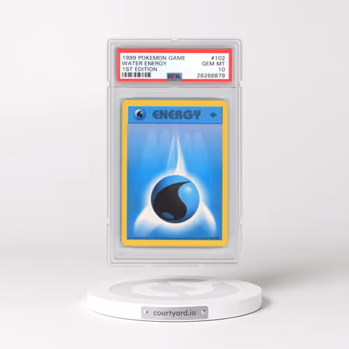 1999 Pokémon Game #102 Water Energy - 1st Edition (PSA 10 GEM MINT)