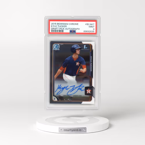 2015 Bowman Chrome Draft Pick Autograph #BCAKT Kyle Tucker (PSA 9 MINT)