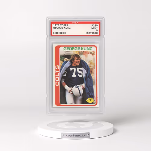 1978 Topps #220 George Kunz (PSA 9 MINT)