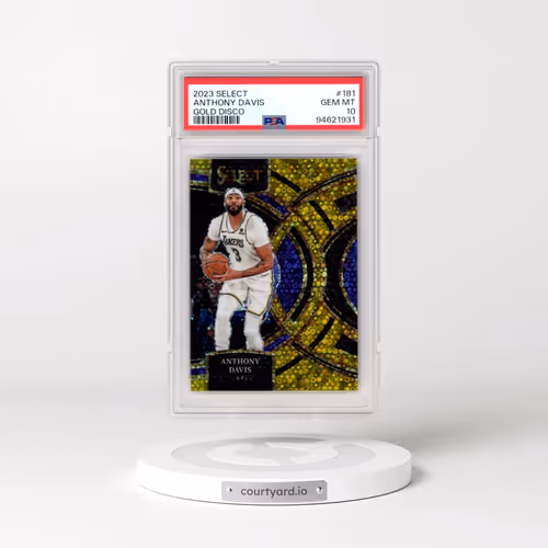 2023 Panini Select #181 Anthony Davis - Gold Disco (PSA 10 GEM MINT)