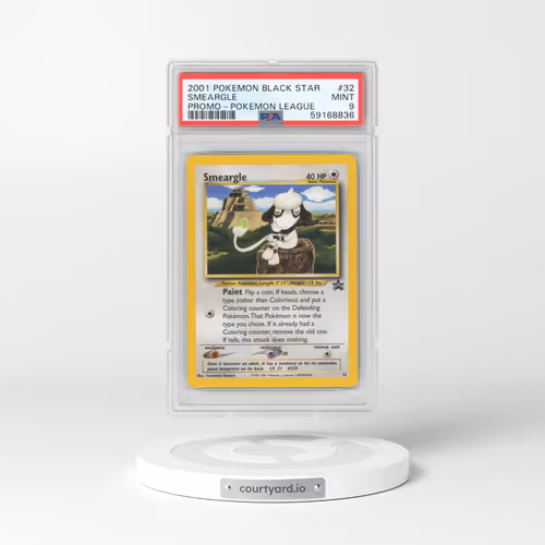 1999 Black Star Promos #32 Smeargle - Pokémon League (PSA 9 MINT)