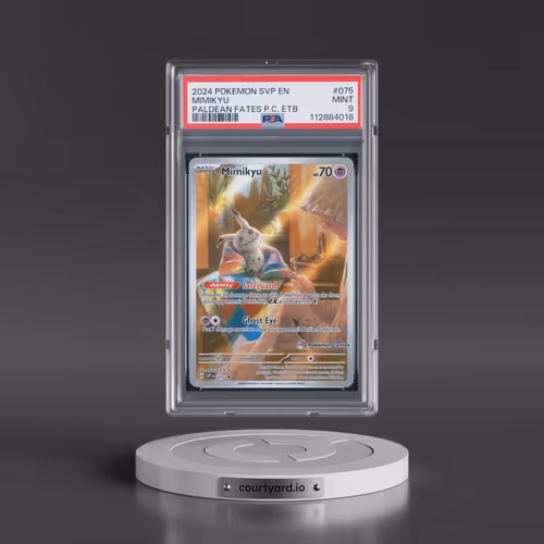 2024 Pokémon Svp EN-SV Black Star Promo #075 Mimikyu - Paldean Fates Pokemon Center Elite Trainer Bo