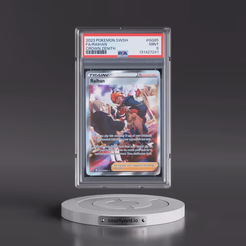 2023 Pokémon Sword and Shield Crown Zenith #GG65 Raihan - Full Art (PSA 9 MINT)