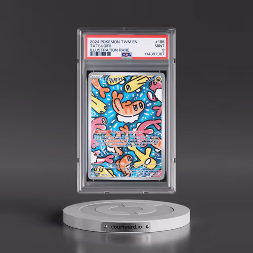 2024 Pokémon Twm EN-Twilight Masquerade #186 Tatsugiri - Illustration Rare (PSA 9 MINT)