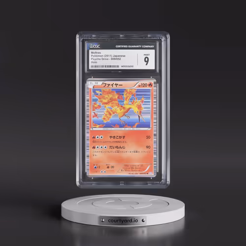 2011 Psycho Drive - BW3 (Purple) #009/052 Moltres - Holo (CGC 9 MINT)