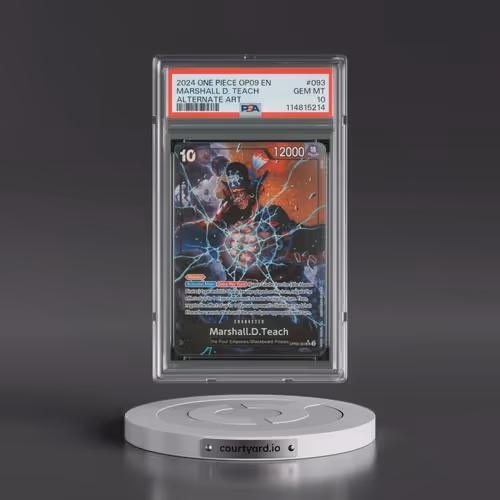 2024 One Piece OP09-Emperors in the New World #093 Marshall D. Teach - Alternate Art (PSA 10 GEM MIN