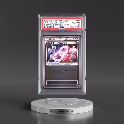 2016 Pokémon Premium Champion Pack #114 Mewtwo Spirit Link (PSA 10 GEM MINT)