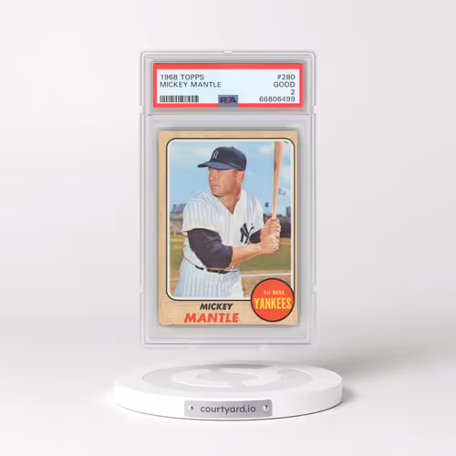 1968 Topps #280 Mickey Mantle (PSA 2 GOOD)