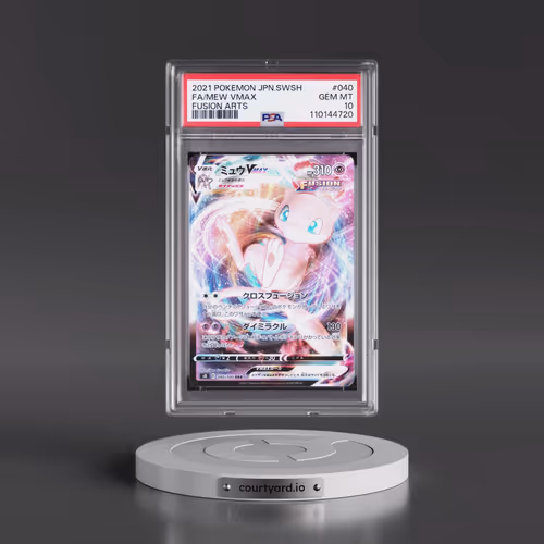 2021 Pokémon Sword & Shield Fusion Arts #040 Mew Vmax - Full Art (PSA 10 GEM MINT)