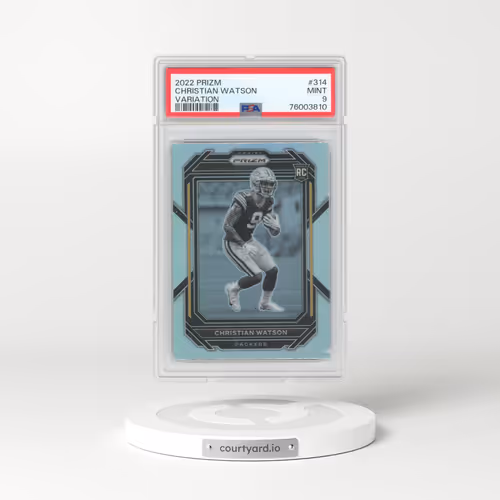 2022 Panini Prizm #314 Christian Watson - Variation (PSA 9 MINT)