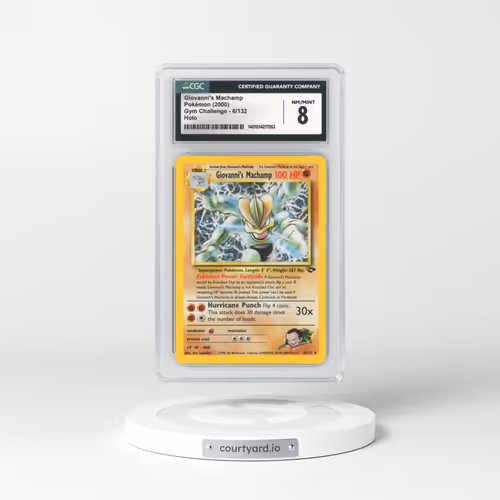 2000 Gym Challenge #6 Giovanni's Machamp - Holo (CGC 8 NM-MT)