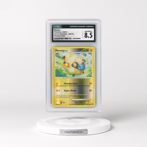 2007 Secret Wonders #94/132 Mareep - Reverse Holo (CGC 8.5 NM-MT+)
